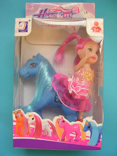 Set di bambole di plastica «Happy Carbon Pony» (Jia Hong Da)