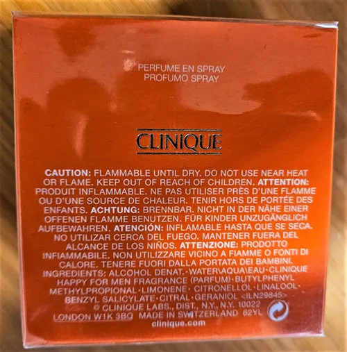 Eau de toilette «Happy for men» — foto 2 dell'alert A12/03478/24