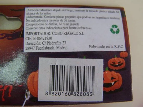 Maschera di fantasia-vestito «HAPPY HALLOWEEN» — foto 2 dell'alert A12/0684/17