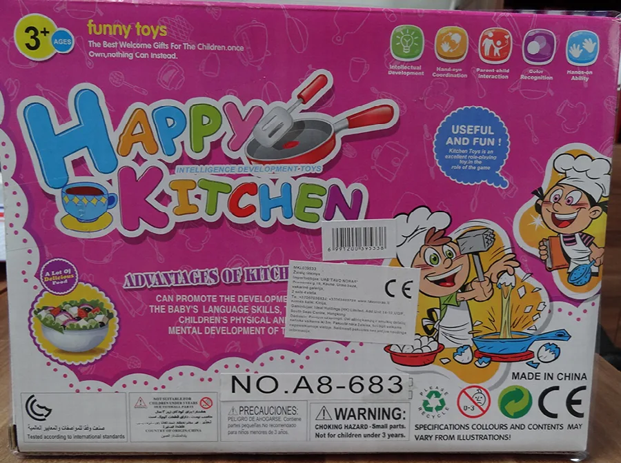 Set di giocattoli da cucina «Happy Kitchen» (Funny Toys)