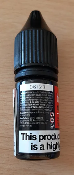Liquido per sigarette elettroniche «have NicShot» — foto 3 dell'alert A12/00591/22