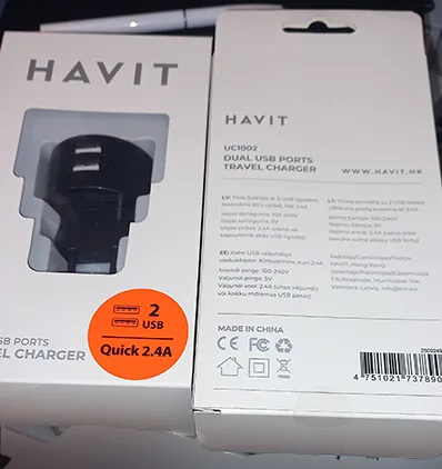 Caricabatterie USB «HAVIT» — foto 1 dell'alert A12/01300/23