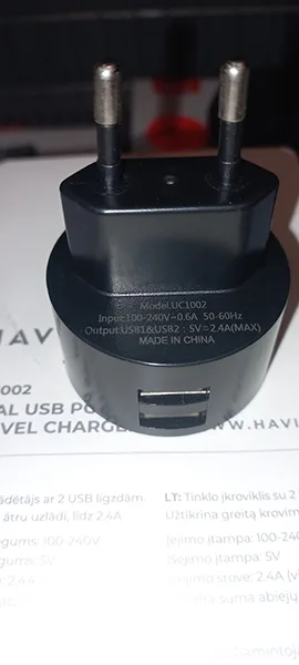 Caricabatterie USB «HAVIT» — foto 2 dell'alert A12/01300/23