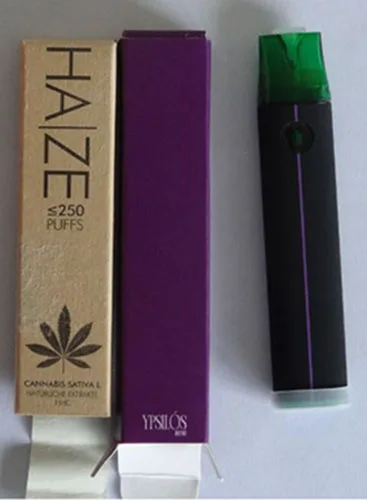 Sigaretta elettronica usa e getta «HAZE ≤250 Puffs Cannabis Sativa L.» — foto 3 dell'alert A12/02494/23