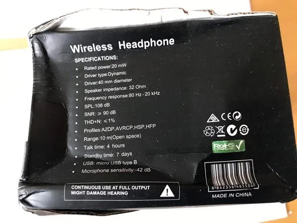 Auricolare Bluetooth «Headphones» — foto 3 dell'alert A12/1559/19