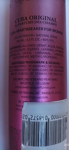 Profumo «Heartbreaker for women» (CUBA)