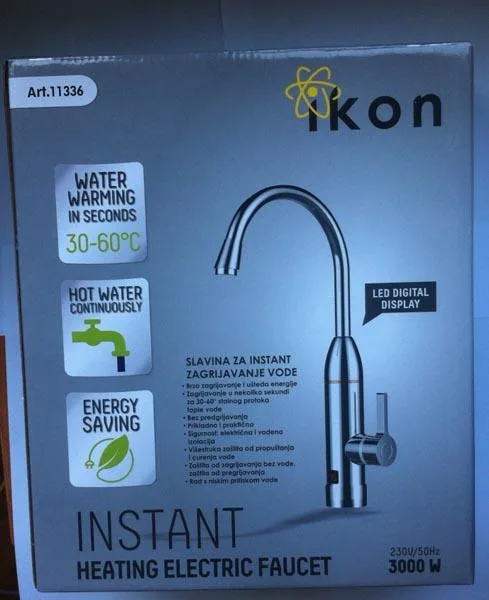 Rubinetto elettrico «Heating Electric Faucet» (Ikon)
