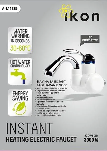 Rubinetto elettrico «Heating Electric Faucet» — foto 4 dell'alert A12/0177/18