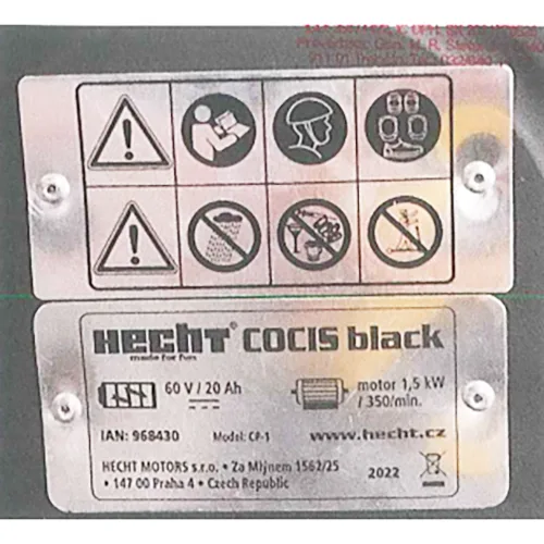Scooter elettrico «HECHT COCIS BLACK» — foto 2 dell'alert A12/01580/24