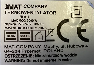 Radiatore del ventilatore «Heizlüfter» — foto 8 dell'alert A12/01025/23