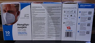 Maschera filtro particella «Hengityssuojain» — foto 1 dell'alert INFO/00091/21