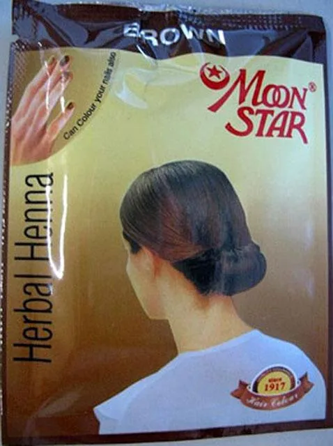Henna a base di erbe – Moon Star Herbal Henna marrone (Moon Star)