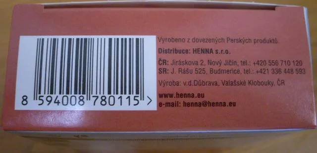 Tintura naturale dei capelli & #13; & #13; «Henna black, Henna gold blond, Henna coppery red» — foto 3 dell'alert A12/0514/13