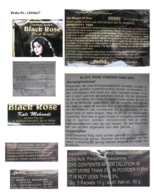 Henna Hair Dye Black Henna &amp; #13; &amp; #13; (Black Rose)