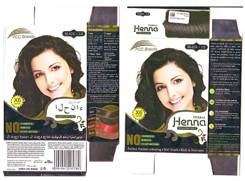 Tintura per capelli «Henna Herbal Black 1.0» — foto 1 dell'alert A12/00581/21