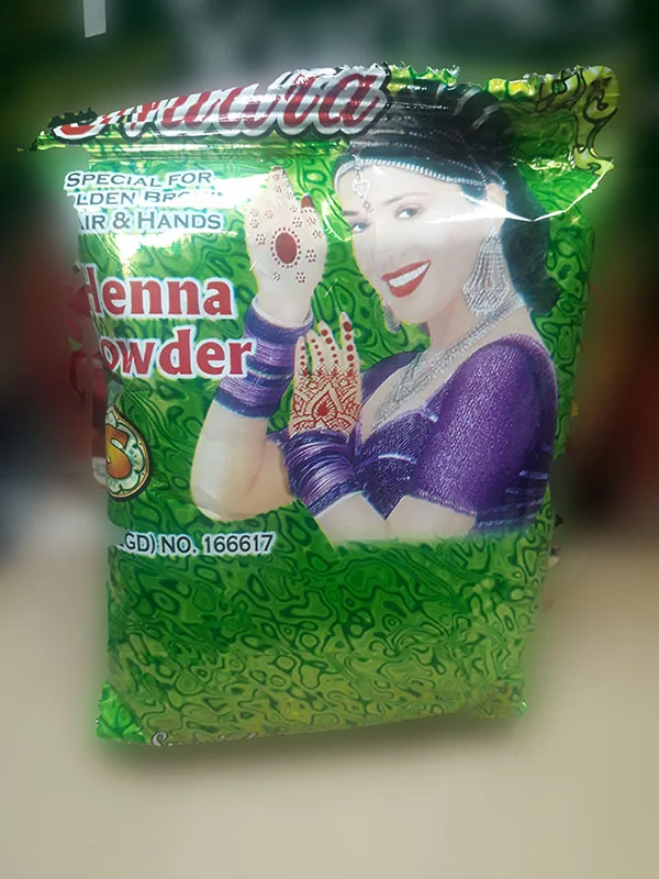 Polvere di henna «Henna Powder, Special For Golden Brown Hair &amp; Hands» — foto 3 dell'alert A12/00369/20