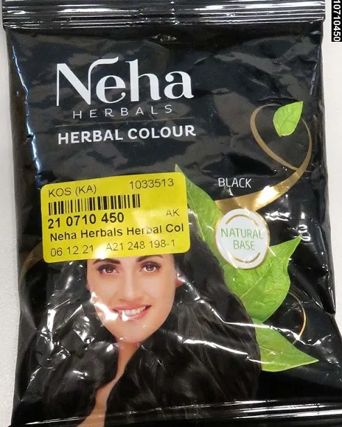 Tintura per capelli «Herbal color black» — foto 1 dell'alert INFO/00109/22