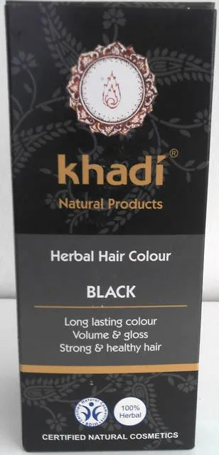 Tintura per capelli «Herbal Hair Colour - Black» (KHADÍ)