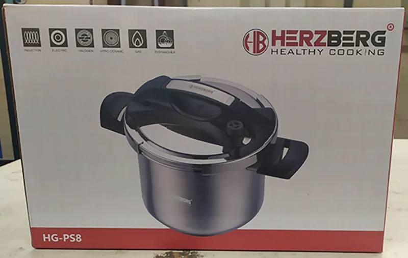 Pentola a pressione «HERZBERG - healthy cooking» (HERZBERG)