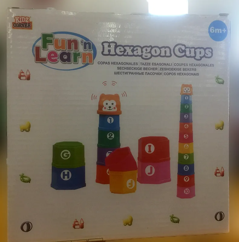 Giocattolo impilabile «Hexagonal Cups» — foto 5 dell'alert A12/00595/20