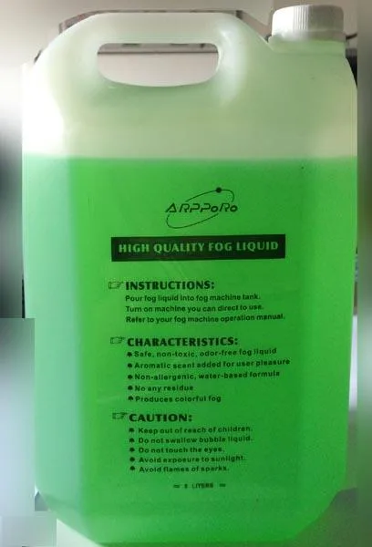 Liquido per macchine che producono nebbia artificiale «HIGH QUALITY FOG LIQUID» — foto 1 dell'alert A12/0012/16
