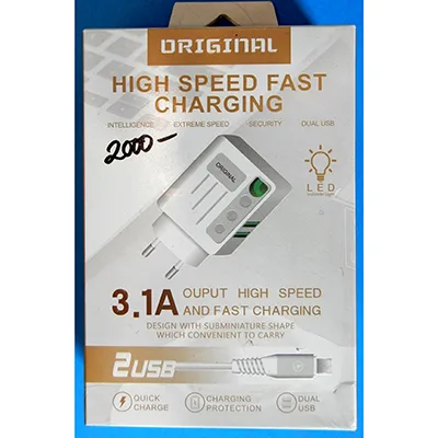 Caricabatterie USB «HIGH SPEED FAST CHARGING / FAST CHARGER» (ORIGINAL)