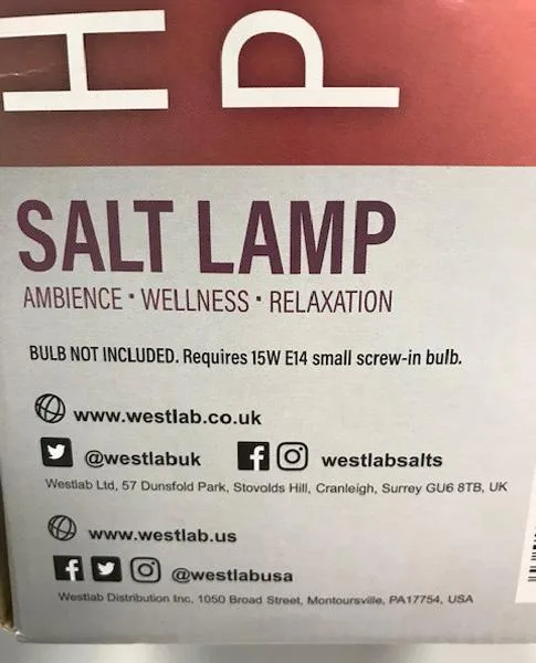 Lampada di sale «Himalayan Salt Lamp» — foto 2 dell'alert A11/0015/19