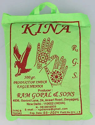Polvere di henna per colorare la pelle «HINDISTAN MALI KARTAL KINA» — foto 1 dell'alert A12/00381/21