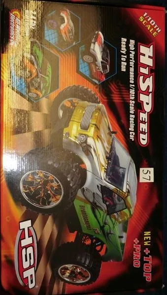 Auto telecomandata «HiSpeed, High Performance1/10th Scale Racing Car - Ready To Run» (HSP)