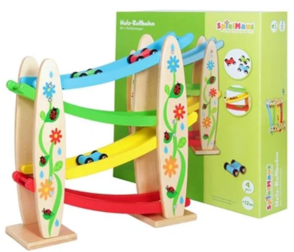 Set di giocattoli in legno «Holz-Rollbahn» (SpielMaus)