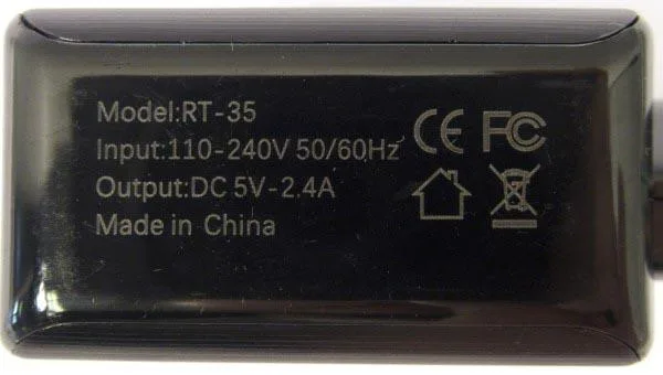 Caricabatterie per telefoni cellulari «Home charger 2.4A» — foto 3 dell'alert A12/1300/18