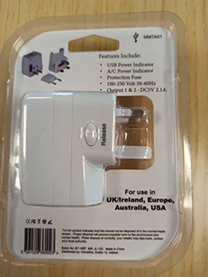Adattatore da viaggio «Homesafe Universal USB Travel Adaptor» — foto 2 dell'alert A12/00454/23