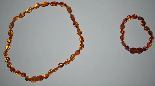 Collana di dentizione ambra e bracciale «Honey Bean» (Teething SOS)