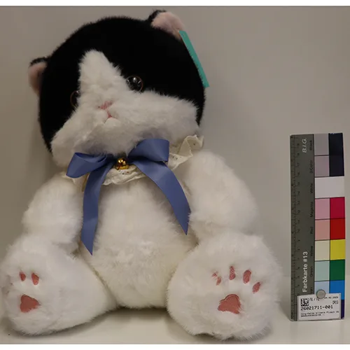 Giocattolo morbido «Honig-Katze sitzend Plüsch 35cm (Plastik-Augen)» (YOYOSO)