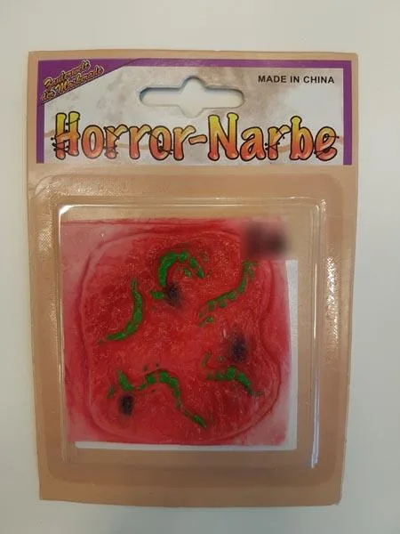 Accessorio Fancy-dress «Horror-Narbe [Ugly scar]» (Zauberwelt der Maskerade)