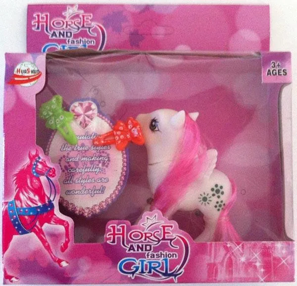 Set di pony giocattolo «Horse and fashion girl» (HuaS Hun)