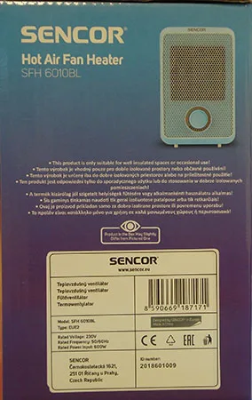 Riscaldatore del ventilatore «Hot Air Fan Heater» — foto 2 dell'alert A11/00040/21