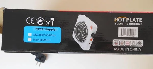Piastra calda «Hot Plate Electric Cooking» — foto 3 dell'alert A12/1100/16