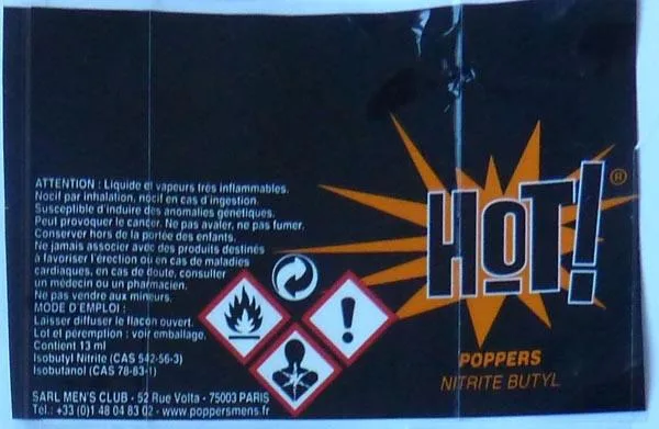 Popper «HOT! Poppers Nitrite Butyl» — foto 2 dell'alert A12/0242/17