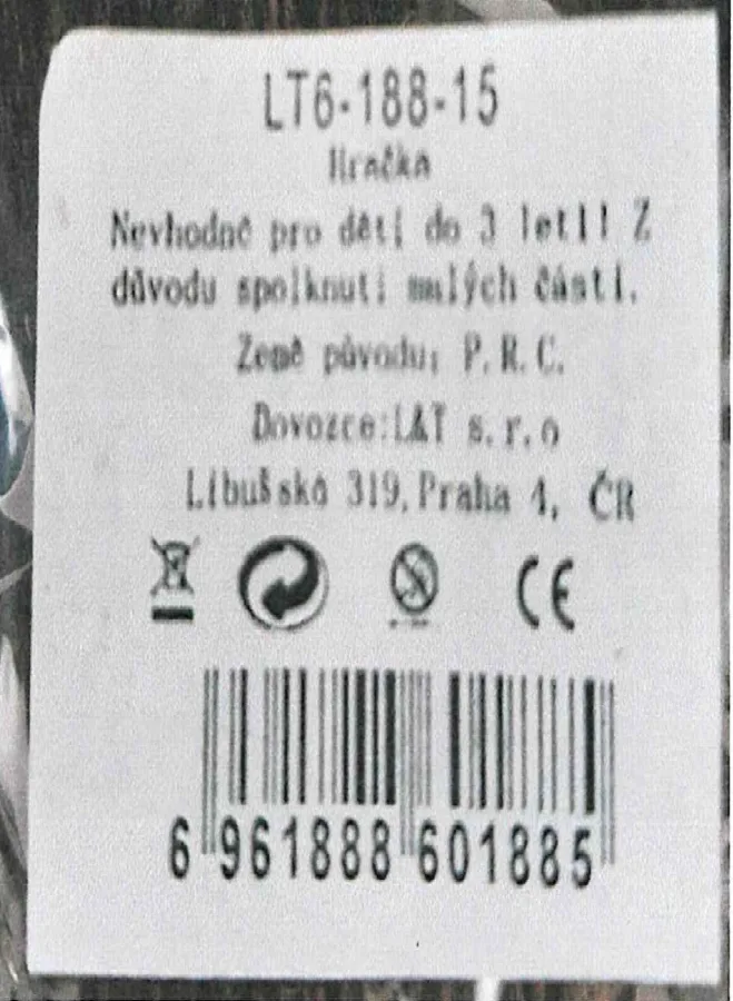 Fascia di plastica «Hračka» — foto 4 dell'alert A12/00172/21