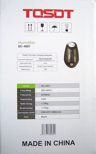 Umidificatore d'aria «Humidifier / Párásító készülék» — foto 3 dell'alert A12/01745/21