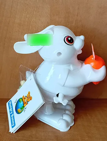 Giocattolo a vite «Hungry bunny»