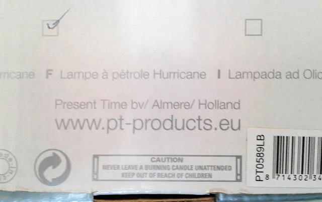 Lampada a olio «Hurricane» — foto 1 dell'alert A12/0306/14