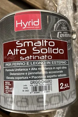 Vernice «HYRID SMALTO ALTO SOLIDO SATINATO, 2)HYRID SMALTO ALTO SOLIDO BRILLANTE,  3)PY4 SMALTO G…» — foto 3 dell'alert A12/02001/23