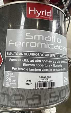 Vernice «HYRID SMALTO ALTO SOLIDO SATINATO, 2)HYRID SMALTO ALTO SOLIDO BRILLANTE,  3)PY4 SMALTO G…» — foto 8 dell'alert A12/02001/23
