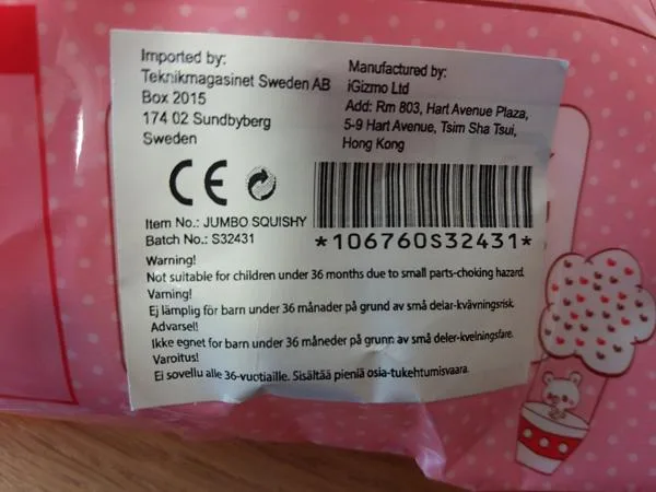 Giocattolo di spremere «I Love Squishy» — foto 3 dell'alert A12/0917/18