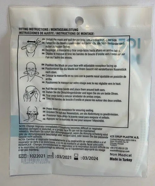 Maschera filtro particella «ICE PRO MASK» — foto 4 dell'alert A12/00562/22