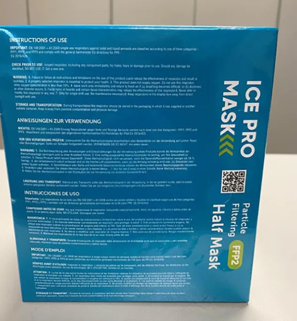 Maschera filtro particella «ICE PRO MASK» — foto 5 dell'alert A12/00562/22
