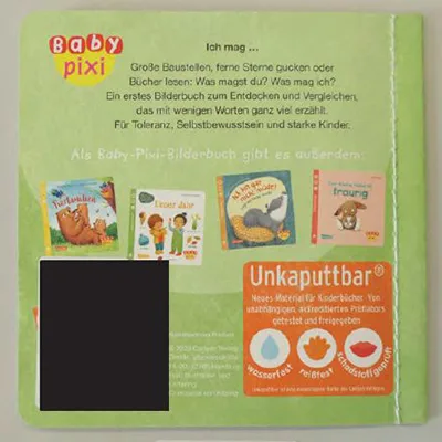 Libro illustrativo «Ich mag malen, schaukeln, Bücher, Krach» — foto 2 dell'alert A12/00748/24