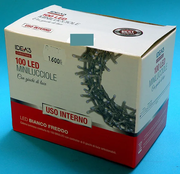 Catena di illuminazione «IDEA’S CHRISTMAS 100 LED  MINILUCCIOLE» (AB.M IDEA)